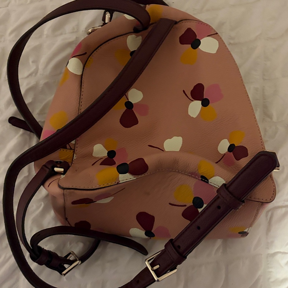 Kate Spade Pink Floral Backpack - image 5
